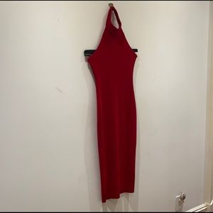 olivaceous turtle neck dress